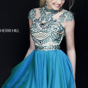 Sherri Hill 1938 Teal 14